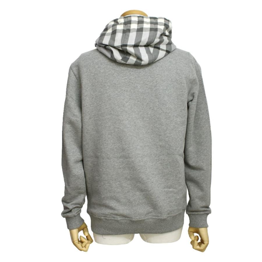 Burberry チェック柄 トレーナー グレー