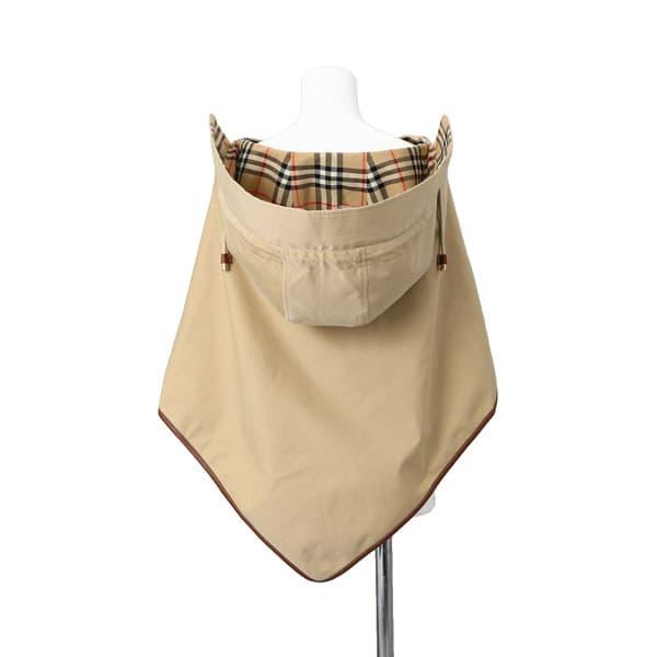BURBERRY チェック柄 フード付きポンチョ