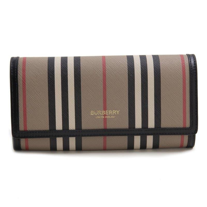 期間限定セール バーバリー 長財布 ロングウォレット レディース Burberry ストライプ柄 ベージュ系 特売 Www Skylanceronline Com