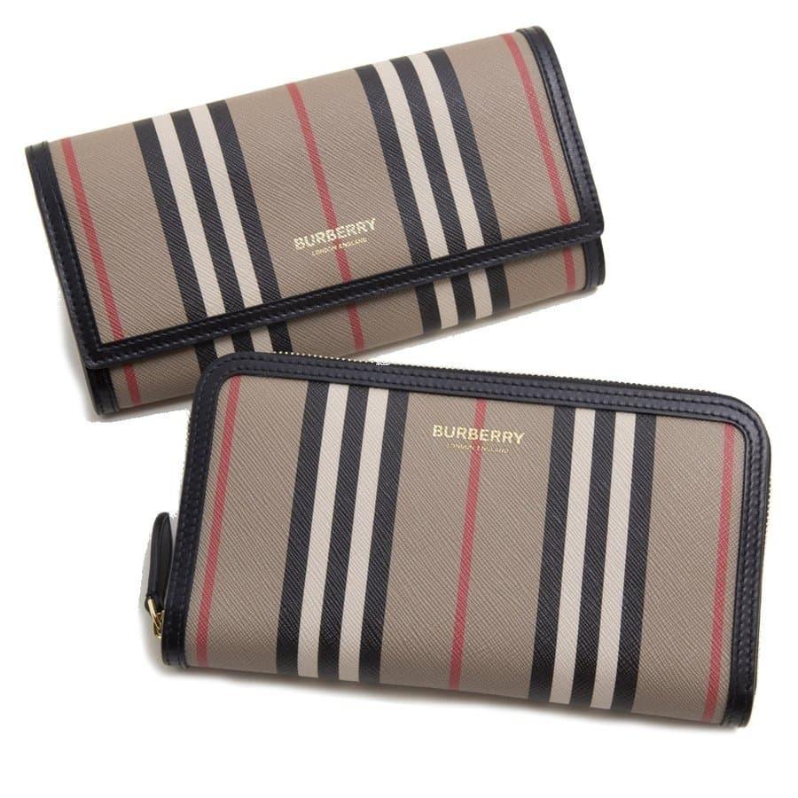 期間限定セール バーバリー 長財布 ロングウォレット レディース Burberry ストライプ柄 ベージュ系 特売 Www Skylanceronline Com