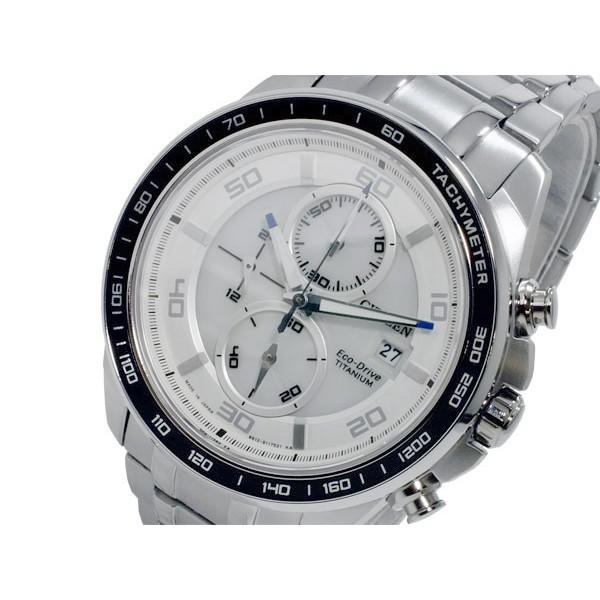 シチズン メンズ 腕時計 メンズ エコドライブ CITIZEN クロノグラフ ホワイト/シルバー ファッション  :cf12-0008-4359-a7:ブランドショップ クロノグラフ volume8
