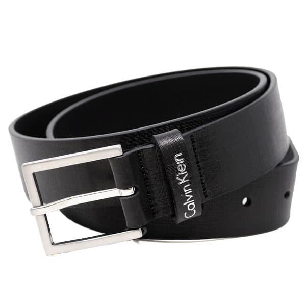年末のプロモーション特価 メンズ 即日発送 カルバンクライン ベルト ブラック 105サイズ レザー Klein Calvin メンズ ベルト カルバンクライン 財布 帽子 ファッション小物