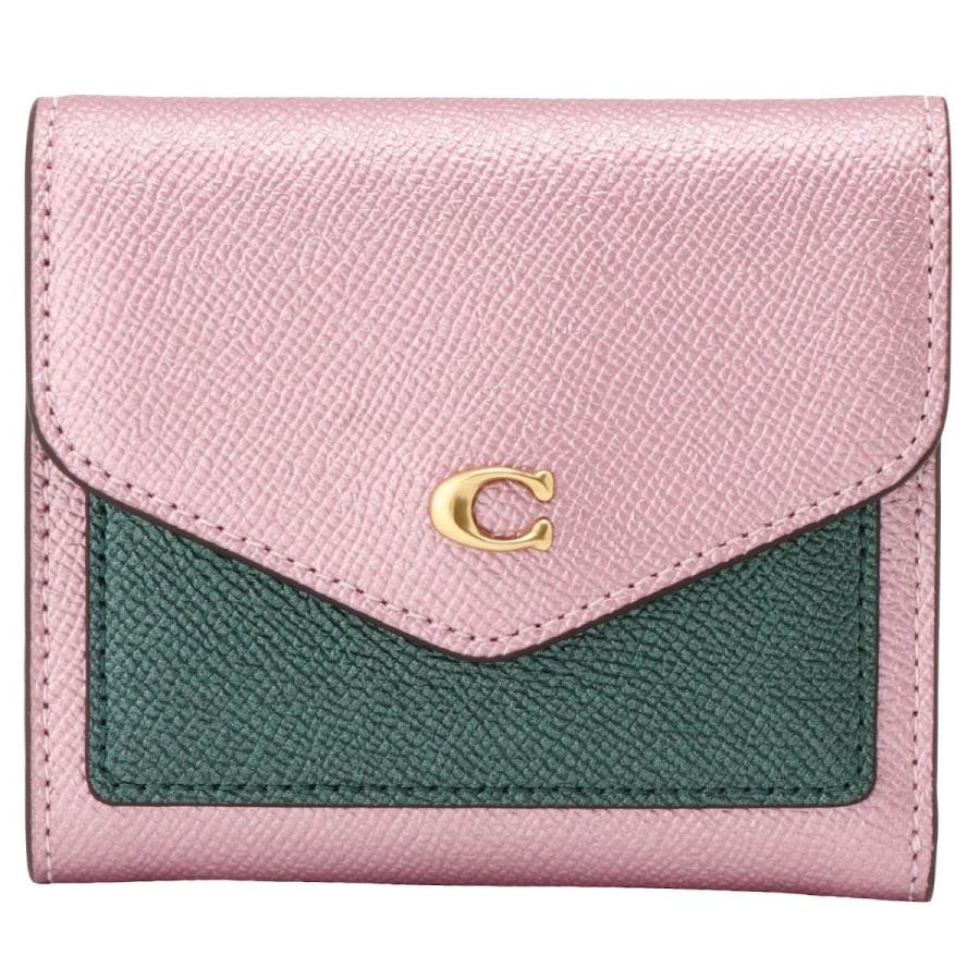 コーチ 二つ折り財布 ミニ財布 レディース COACH レザー ロゴ