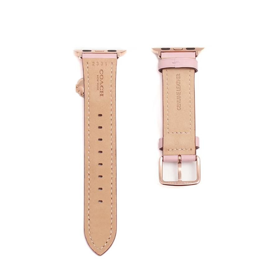 コーチ アップルウォッチ38mm/40mm/41mmケース用バンド Apple Watch交換ベルト レディース COACH レザーベルト 花 フラワーモチーフ ブラウン ゴールド｜vol8｜02