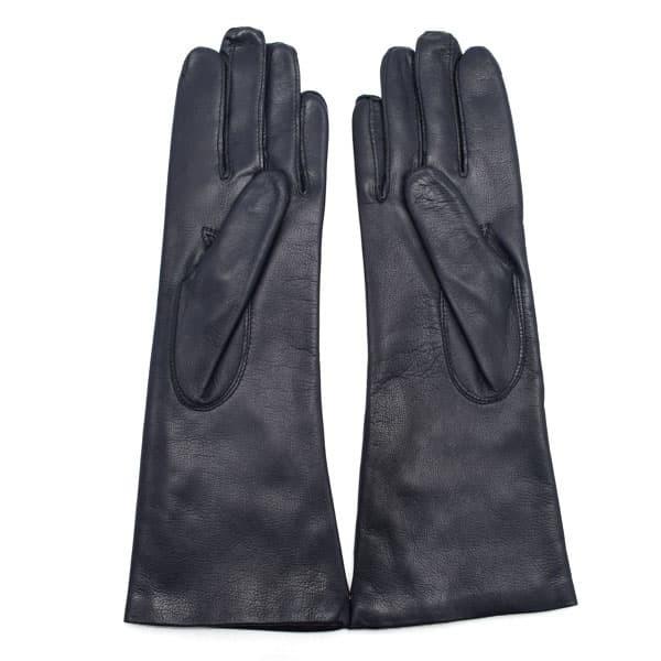 デンツ 革手袋 グローブ レディース DENTS レザー ロング 6 1/2サイズ NAVY :da13-0010-1933-a8:ブランド