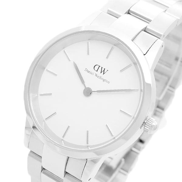 ダニエルウェリントン 腕時計 レディース ICONIC LINK Daniel Wellington ホワイト シルバー