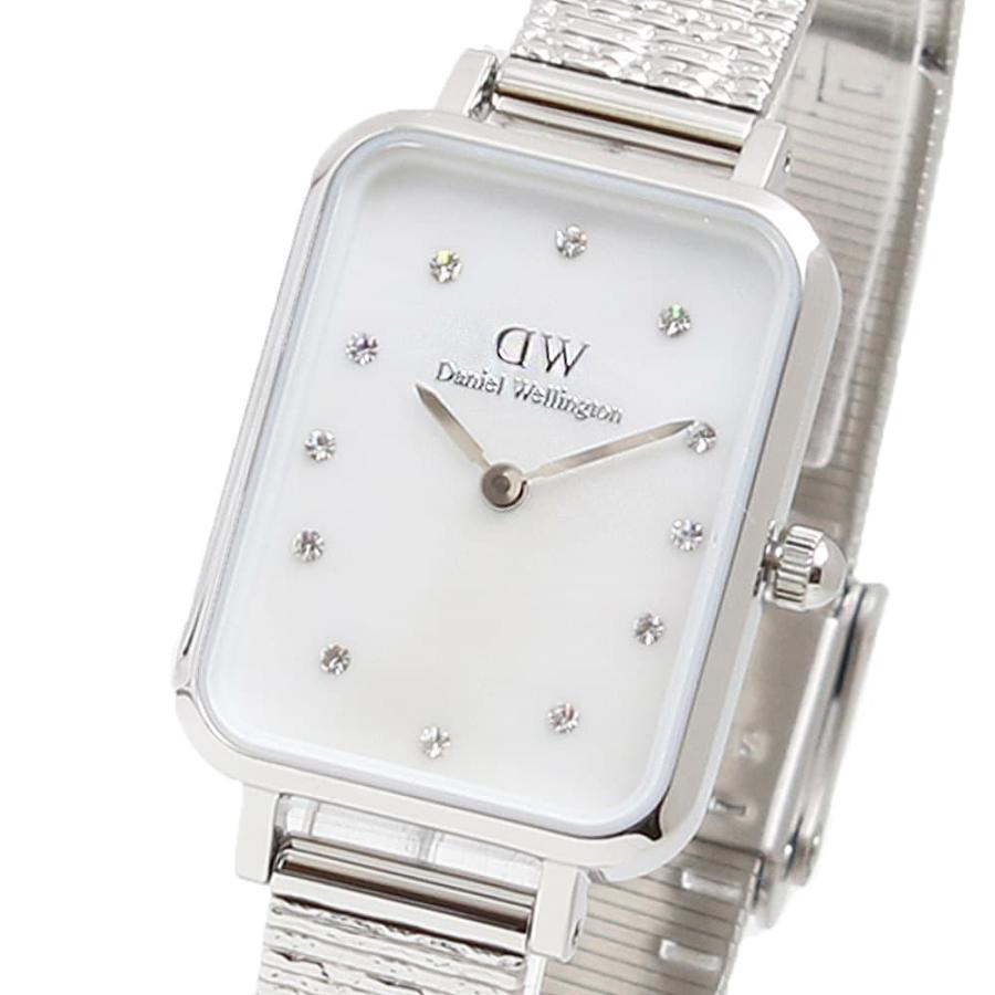 ダニエルウェリントン 腕時計 レディース QUADRO Daniel Wellington アナログ スクエア ステンレス ホワイト