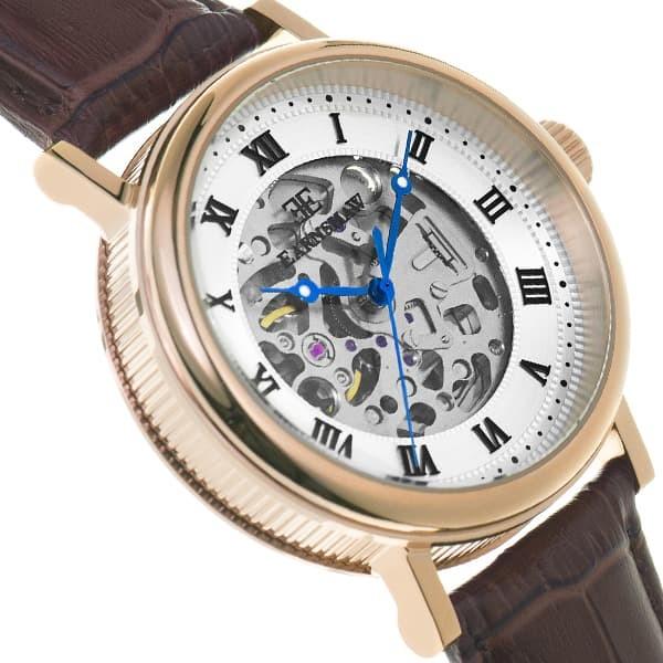 アーンショウ 腕時計 メンズ EARNSHAW 自動巻き アナログ表示 レザー EARNSHAW アーンショウ 自動巻き レザー アナログ表示