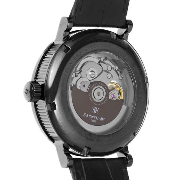 アーンショウ 腕時計 メンズ EARNSHAW 自動巻き アナログ表示 レザー EARNSHAW アーンショウ 自動巻き レザー アナログ表示