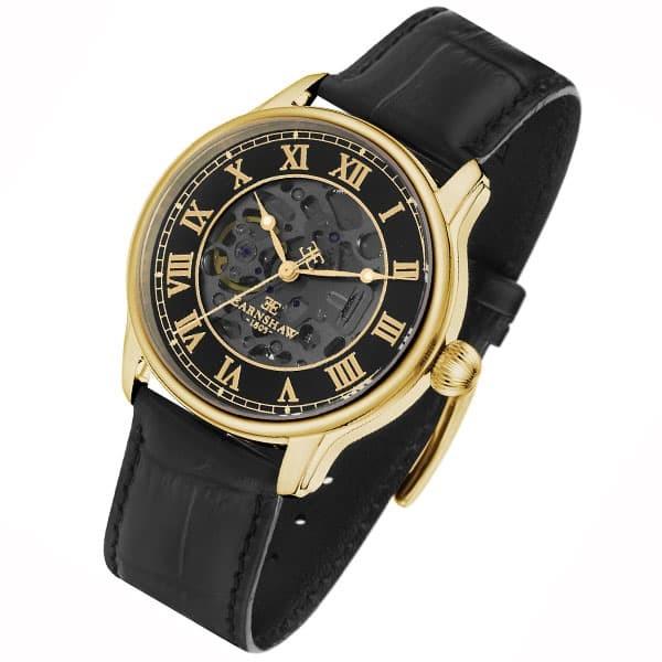 アーンショウ 腕時計 メンズ EARNSHAW 自動巻き アナログ表示 レザー