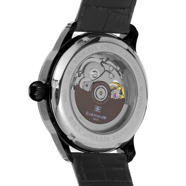アーンショウ 腕時計 メンズ EARNSHAW 自動巻き アナログ表示 レザー EARNSHAW アーンショウ 自動巻き レザー アナログ表示