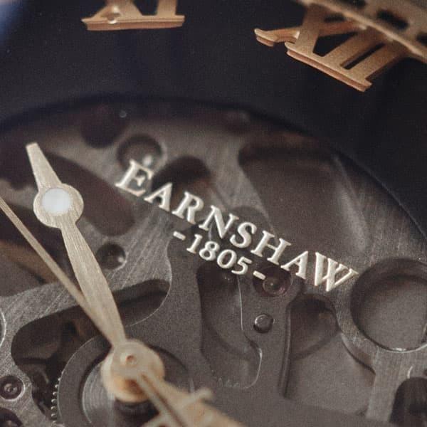 アーンショウ 腕時計 メンズ EARNSHAW 自動巻き アナログ表示 レザー EARNSHAW アーンショウ 自動巻き レザー アナログ表示