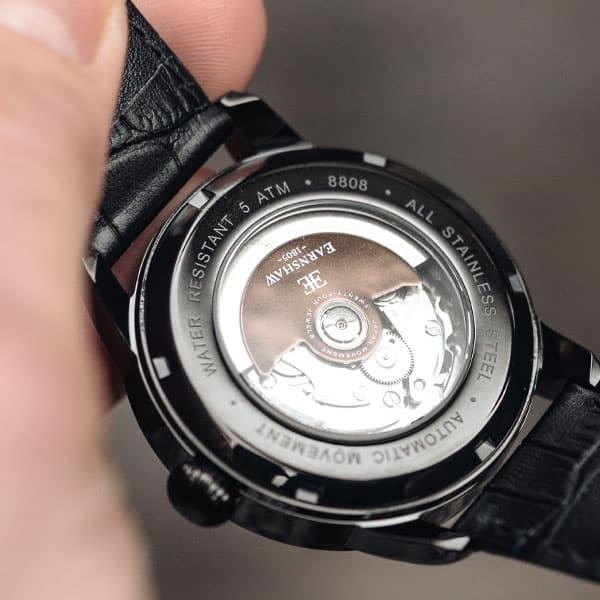 アーンショウ 腕時計 メンズ EARNSHAW 自動巻き アナログ表示 レザー EARNSHAW アーンショウ 自動巻き レザー アナログ表示