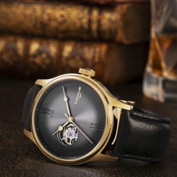 超特盛ミラクルプライス アーンショウ 腕時計 メンズ EARNSHAW 自動巻き アナログ表示 レザー 【E2489405280】(15770円)