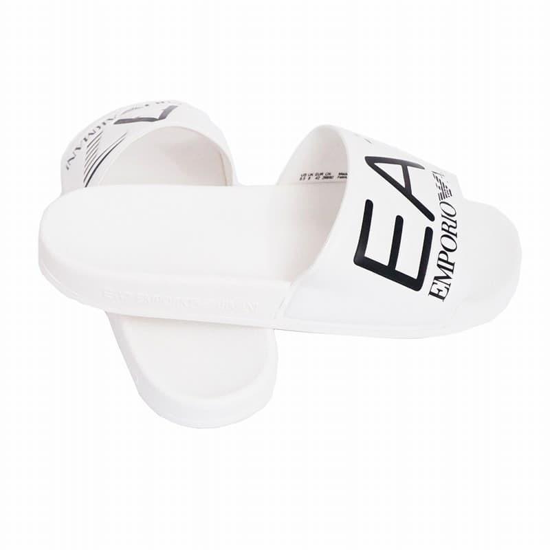 エンポリオアルマーニ シャワーサンダル スリッパ ビーチサンダル メンズ EMPORIO ARMANI ロゴ 26cm ホワイト｜vol8｜02
