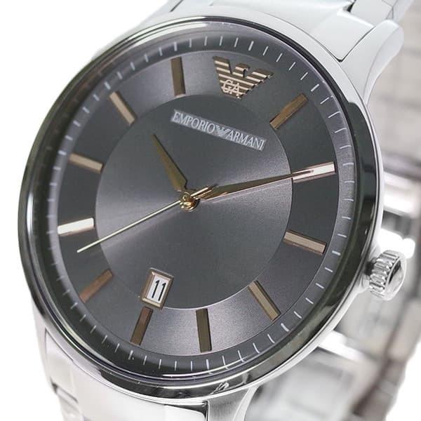 楽天市場 エンポリオアルマーニ 腕時計 メンズ Emporio Armani ガンメタル シルバー 人気ブランド Doctorshospital Com Pk