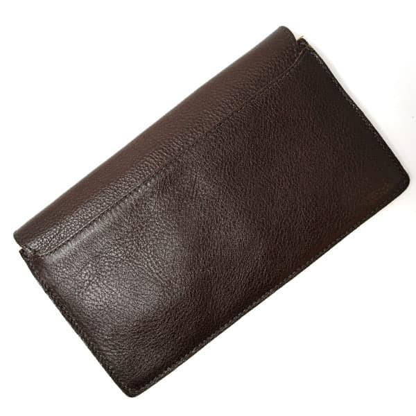 新品 イルビゾンテ 大容量 本革 レザー 長財布 ウォレット ダークブラウン 茶 IL BISONTE イルビゾンテ 長財布 ロングウォレット レディース
