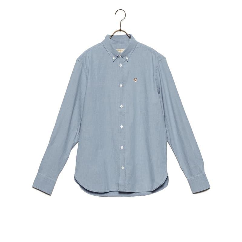 メゾンキツネ ボタンダウンシャツ メンズ バースデー 記念日 ギフト 贈物 お勧め 通販 Maison 38サイズ Kitsune Chambray