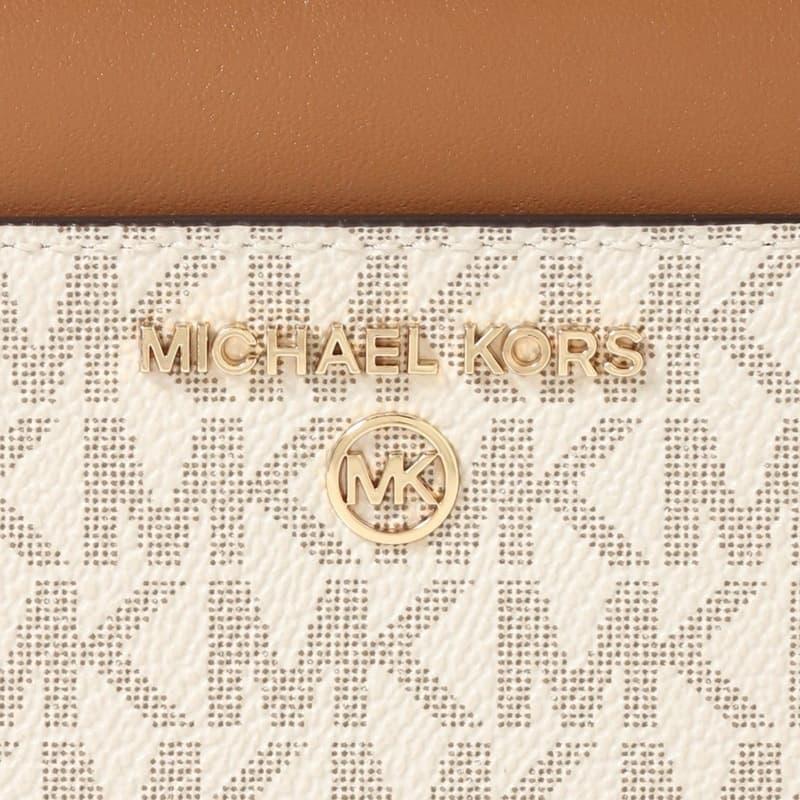 マイケルコース 長財布 ロングウォレット レディース MICHAEL KORS ラウンドファスナー モノグラム柄 ロゴ VANILLA/ACORN｜vol8｜06