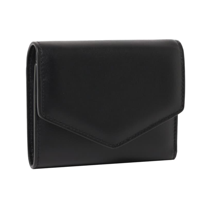 爆買い メゾンマルジェラ ブラック レザー Maisonmargiela メンズ レディース 三つ折り財布 メゾンマルジェラ 三つ折り財布 メンズ レディース 財布 Kanzaki Jp