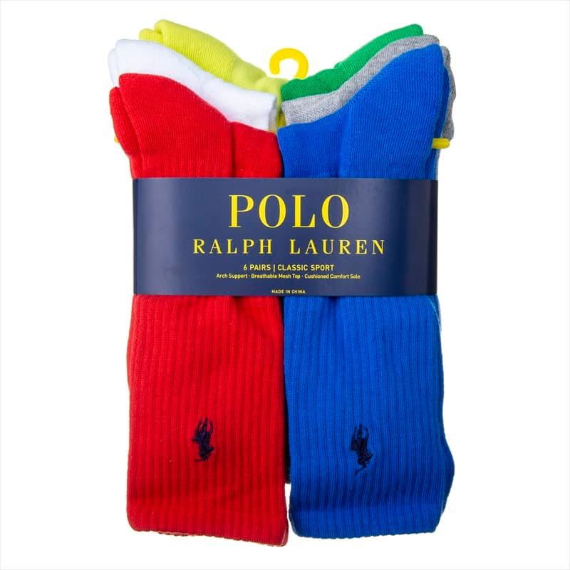 ポロラルフローレン クルーソックス6足セット メンズ Polo Ralph Lauren 25 5cm 30cm P616 0012 4025 A6 ブランドショップ Volume8 通販 Yahoo ショッピング