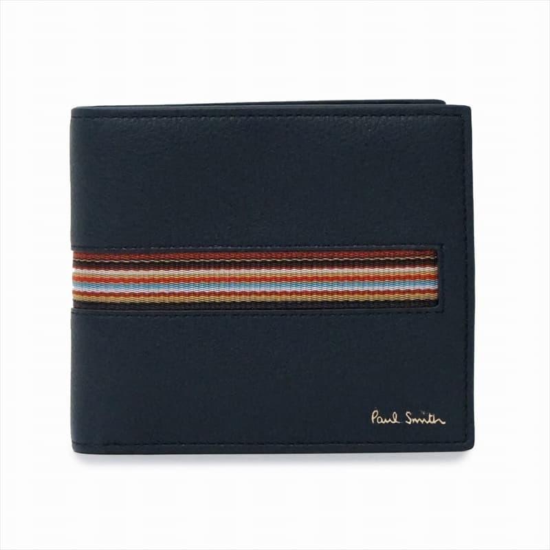 ポールスミス 二つ折り財布 メンズ Paulsmith レザー ロゴ ラインボーダー柄 Ps10 0012 4045 A6 ブランドショップ Volume8 通販 Yahoo ショッピング