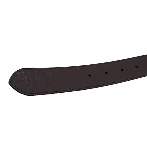 Paul Smith ブラック ベルト 40 Men's Black Leather Belt With 'Signature Stripe' Keeper