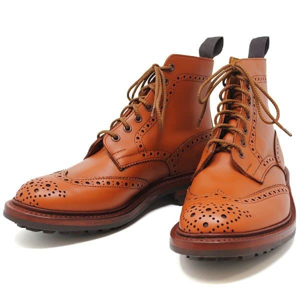 トリッカーズ メンズ カントリーブーツ レザーシューズ メンズファッション 人気ブランド トリッカーズ Trickers のメンズカントリーブーツ メンズ Ta09 0010 1648 A8 ブランドショップ Volume8 27cm ブラウン Trickers 超特価sale開催即納