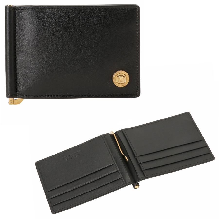 ヴェルサーチェ 二つ折り財布 ミニ財布 メンズ VERSACE レザー