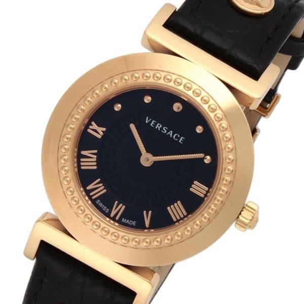ヴェルサーチェ 腕時計 レディース VERSACE ブラック