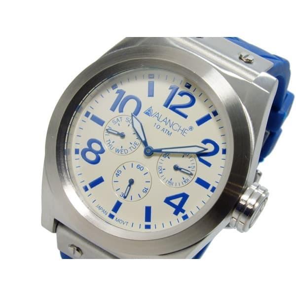 アバランチ 腕時計 メンズ AVALANCHE ホワイト