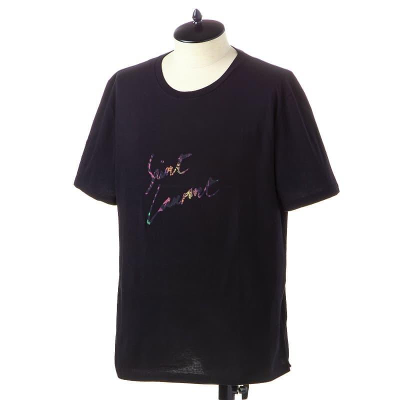 サンローラン Tシャツ レディース SAINT LAURENT XSサイズ NOIR