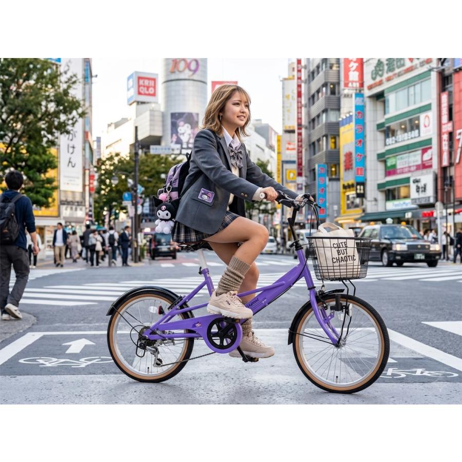 sanrio（サンリオ） クロミ BAA基準適合車 自転車 ミニベロ 20インチ 6