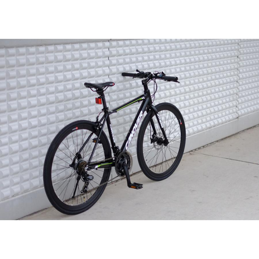 クロスバイク 自転車 700×28C(約27インチ) シマノ21段変速 軽量 アルミ 