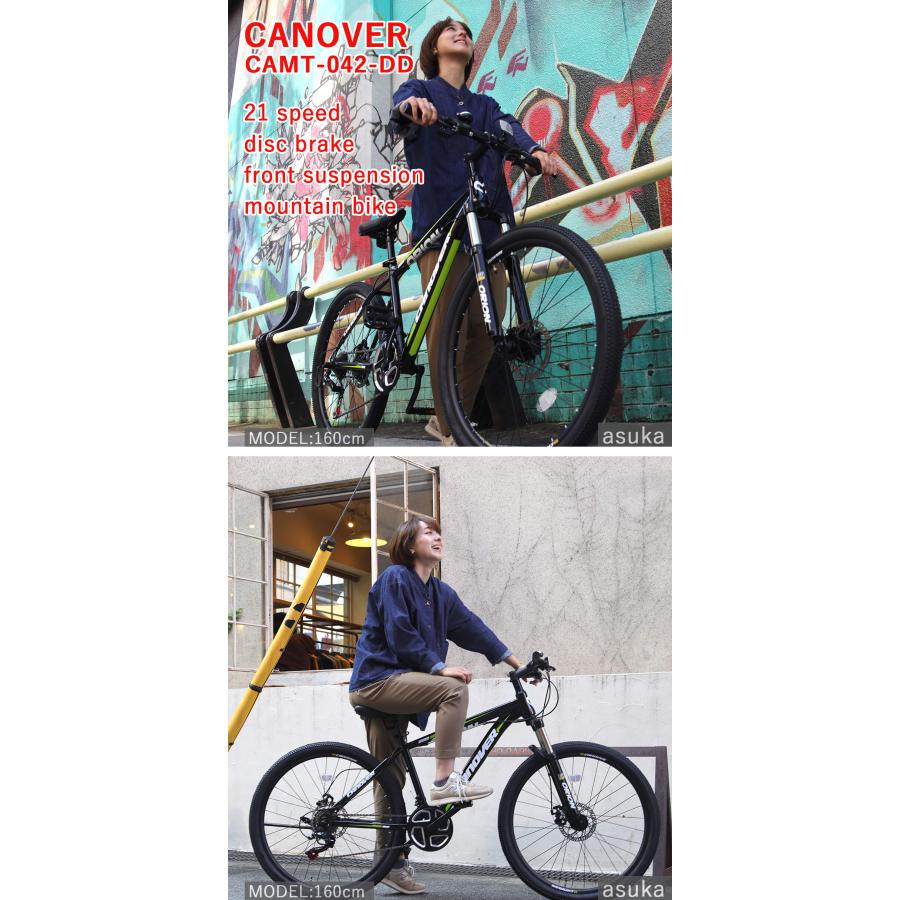CANOVER マウンテンバイク 自転車 MTB 26インチ シマノ21段変速
