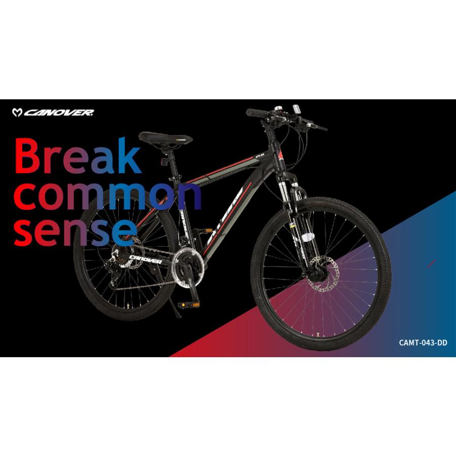 マウンテンバイク MTB 自転車 26インチ 21段変速 アルミフレーム ディスクブレーキ Fサスペンション カノーバー アトラス CANOVER CAMT-043-DD ATLAS マウンテンバイク MTB 自転車 26インチ 21段変速 アルミフレーム ディスクブレーキ Fサスペンション カノーバー アトラス CANOVER CAMT-043-DD ATLAS
