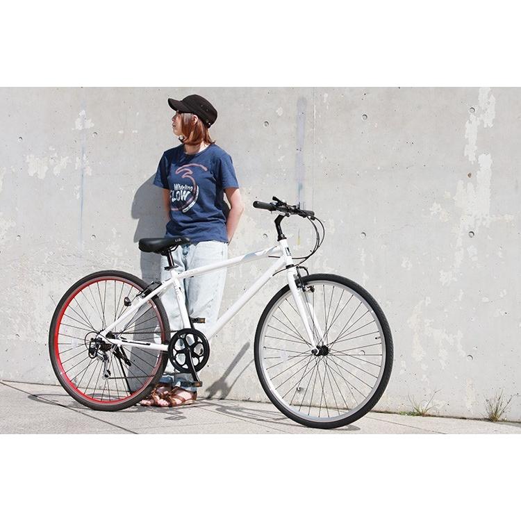 クロスバイク LIG(リグ) CR-7006 自転車 700C 6段変速 ホワイト クロスバイク LIG(リグ) CR-7006 自転車 700C 6段変速 ホワイト