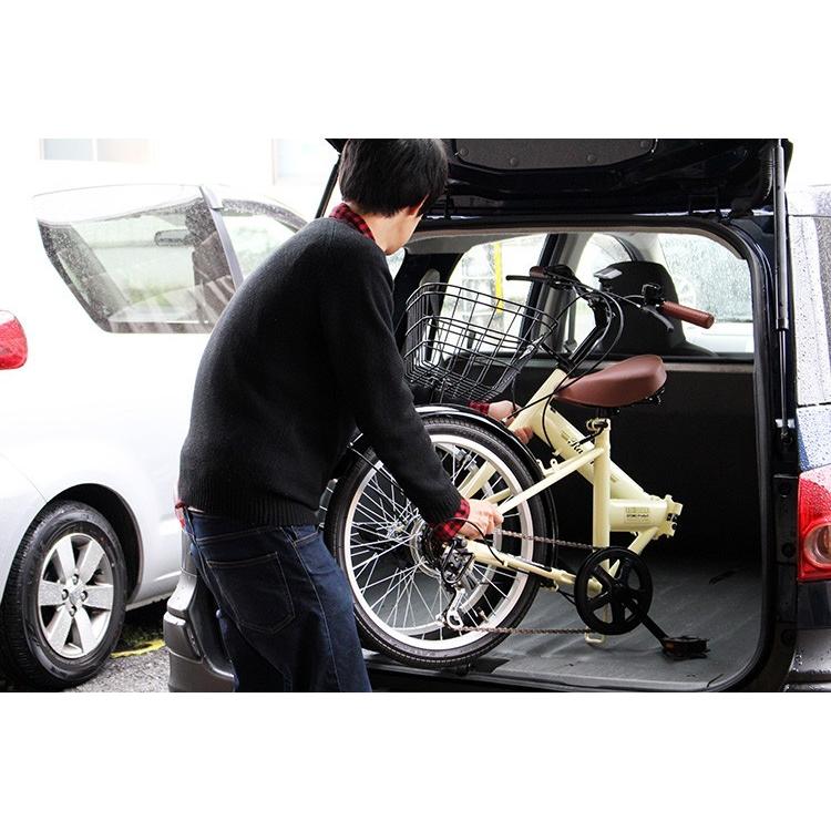 オオトモ 折りたたみ自転車 20インチ カゴ付き シマノ6段変速 オオトモ 折りたたみ自転車 20インチ カゴ付き シマノ6段変速