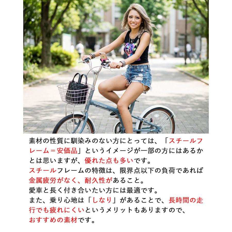 フォルクスワーゲン（Volkswagen） ミニベロ 自転車 20インチ シングル