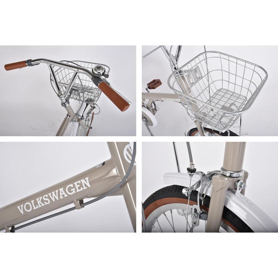 フォルクスワーゲン（Volkswagen） ミニベロ 自転車 20インチ シングル