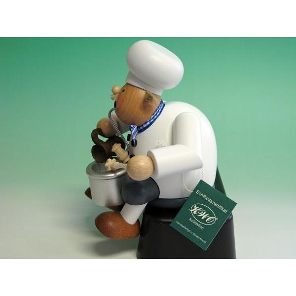 煙だし人形 コックさん（お香台）ドイツ伝統の木製品　コーン型のお香用｜volksmarkt｜04