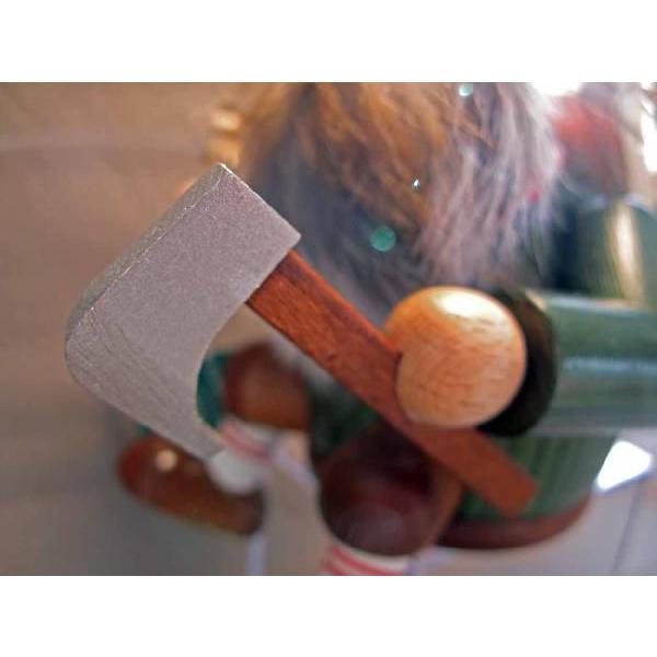 煙だし人形 木こり（お香台）ドイツ伝統の木製品 コーン型のお香用