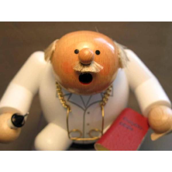 煙だし人形 お医者さん（お香台）ドイツ伝統の木製品 コーン型のお香用