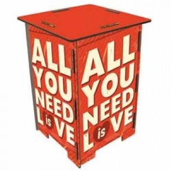 ドイツ製 木製スツール【ALL YOU NEED IS LOVE】デザイン　ドイツ ヴェルクハウス社(WERKHAUS)製｜volksmarkt