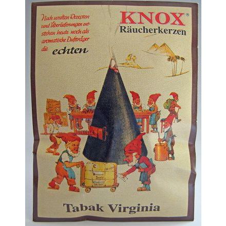 ドイツ KNOX製 86％以上節約 お香 バージニア KWOの煙だし人形に最適 タバコの香り 売れ筋ランキングも ドイツ製