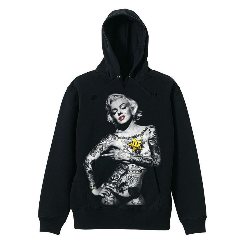 Rarete ラルテ マリリンモンロー ファックポーズ パーカー ブラック 星柄 Star 裏パイル Rarete Prk058 Volk Tactical Gear 通販 Yahoo ショッピング