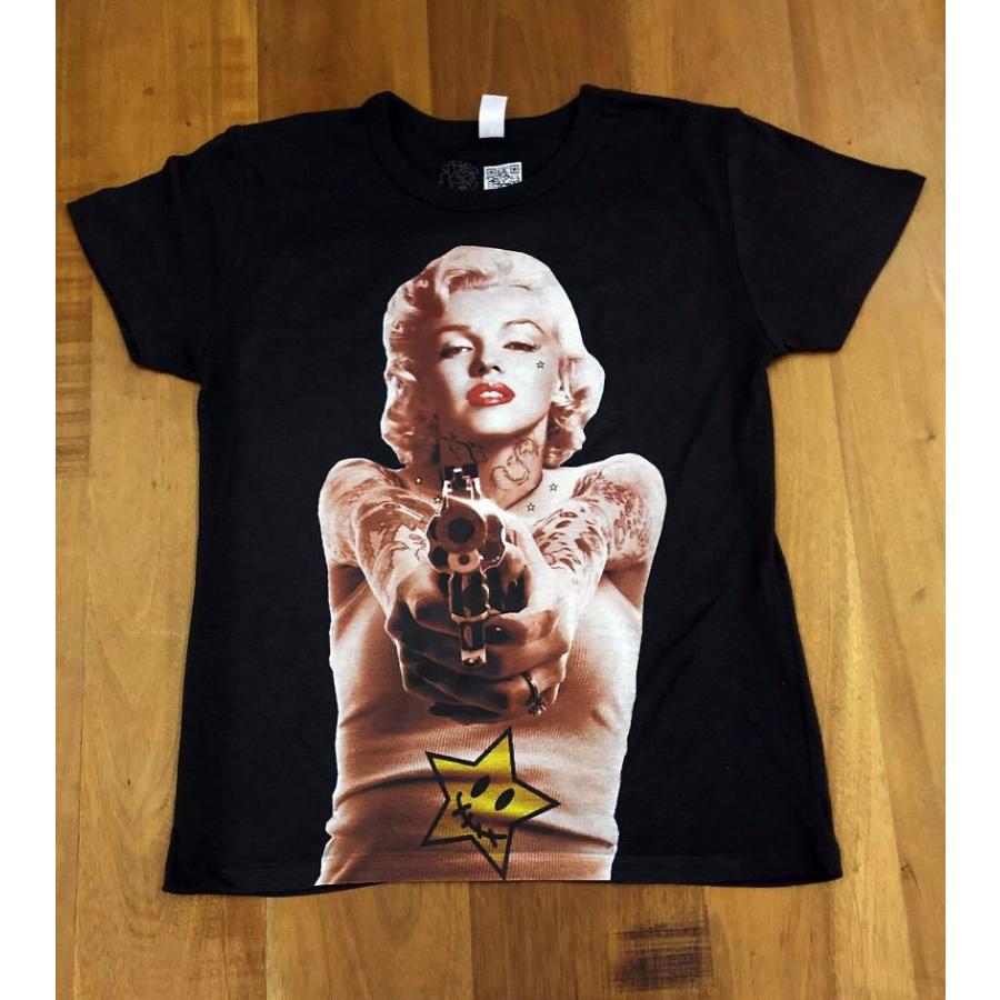 Rarete ラルテ 入手困難 マリリンモンロー 構え 銃 ブラック Tシャツ 星柄 Star Rarete Tsc044 Volk Tactical Gear 通販 Yahoo ショッピング