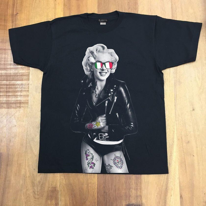 Rarete ラルテ Tシャツ 半袖 メンズ レディース Xs S M L Xl マリリン モンロー ライダースジャケット イタリア ブラック 星柄 Rarete Tsc085 Volk Tactical Gear 通販 Yahoo ショッピング