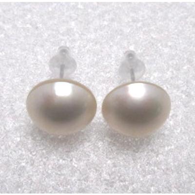k14WG マベパール　ピアス 13mm アクセサリー 楽天市場】K14WG 一粒 マベパール ピアス 【14.0mm】【送料無料