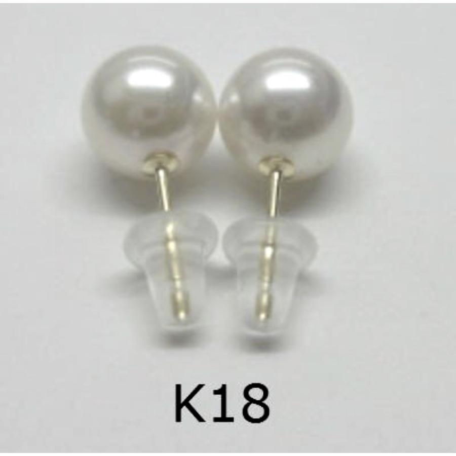 花珠級 アコヤ真珠 8.5-9.0mm ホワイト系 ピアス 純チタン 金具変更 